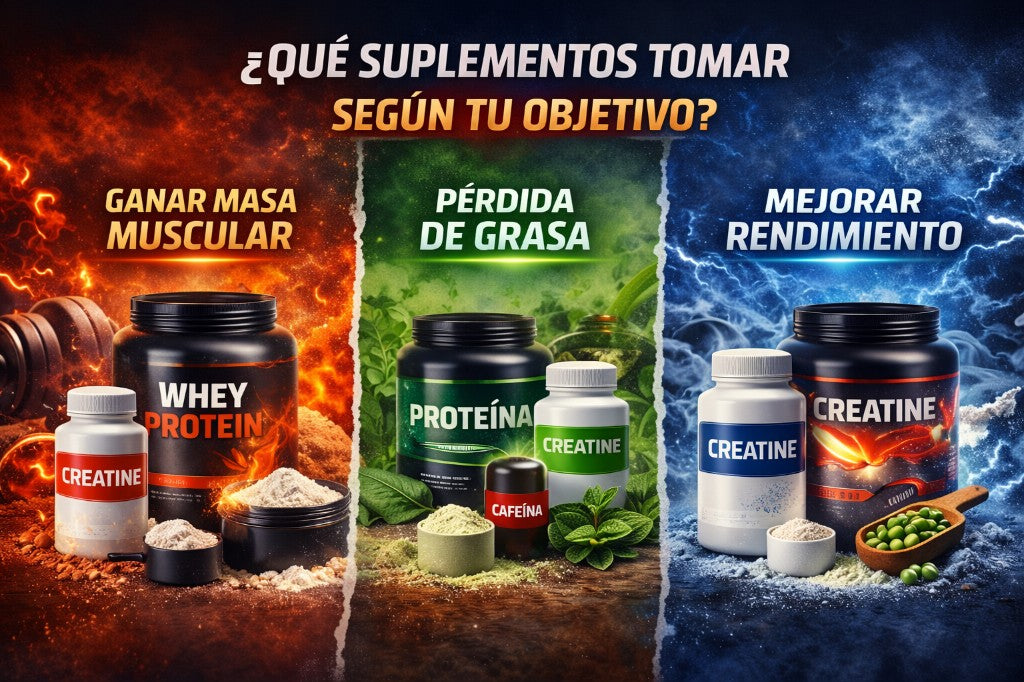 ¿Qué suplementos tomar según tu objetivo?