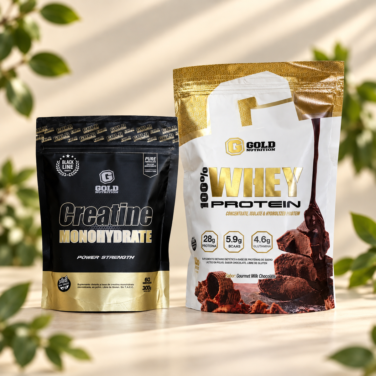 Combo Proteína Gold Nutrition 2 Lb + Creatina 300 Grs Gold Nutrition