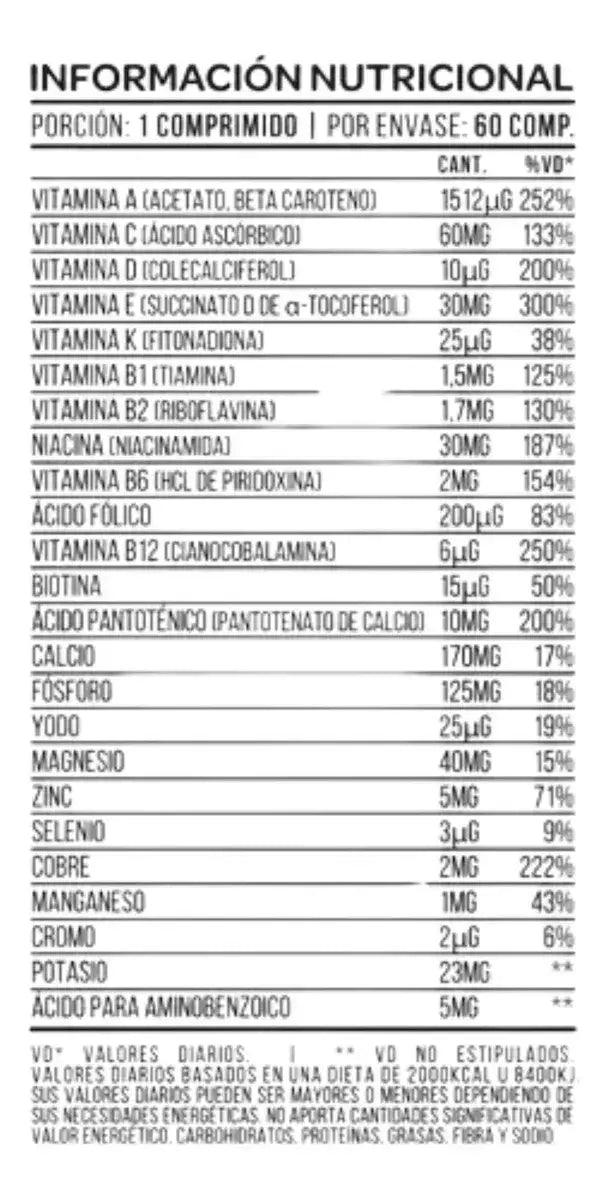Multivitamínico Star Nutrition 60 Caps