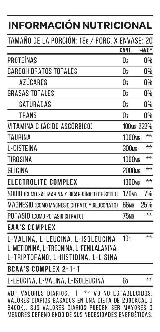 Aminoácidos Esenciales Star Nutrition 360 Grs