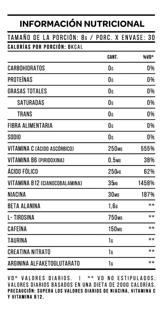 Tnt Dynamite Star Nutrition 240 Gr Pre Entreno