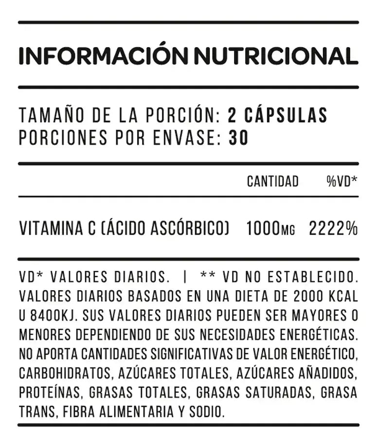 Vitamina C Star Nutrition 60 Caps