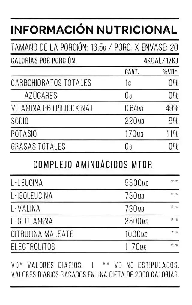 Mtor Bcaa Star Nutrition 270 Grs