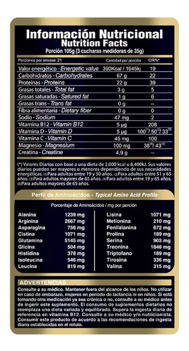 Gainer Gold Nutrition 5lbs