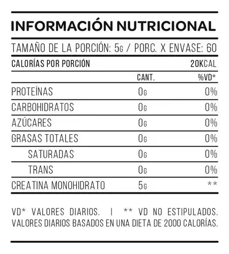 Creatina Monohidratada Star Nutrition 300 Grs Doypack