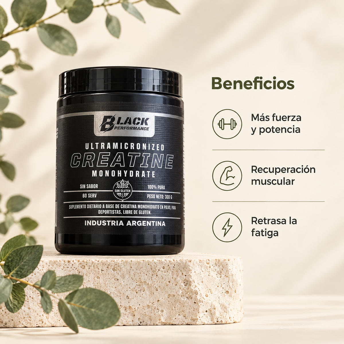3x Creatina Black - beneficios