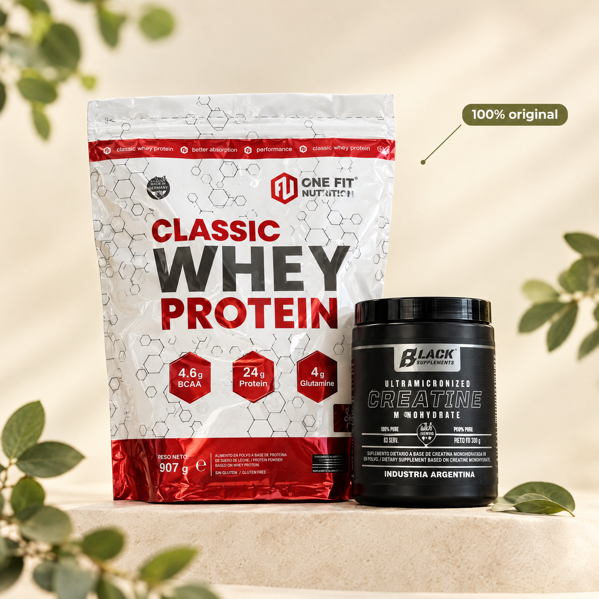 Combo Proteina 2Lb + Creatina Black - packshot premium