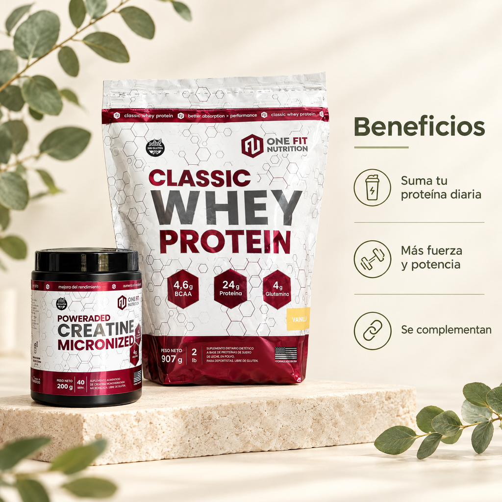 Combo Proteina + Creatina One Fit - beneficios