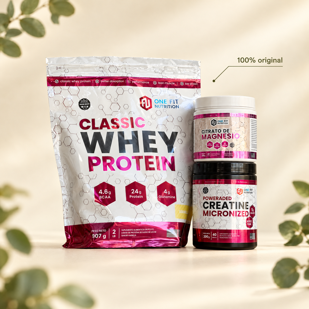Combo Whey + Creatina (Magnesio de regalo) - packshot premium