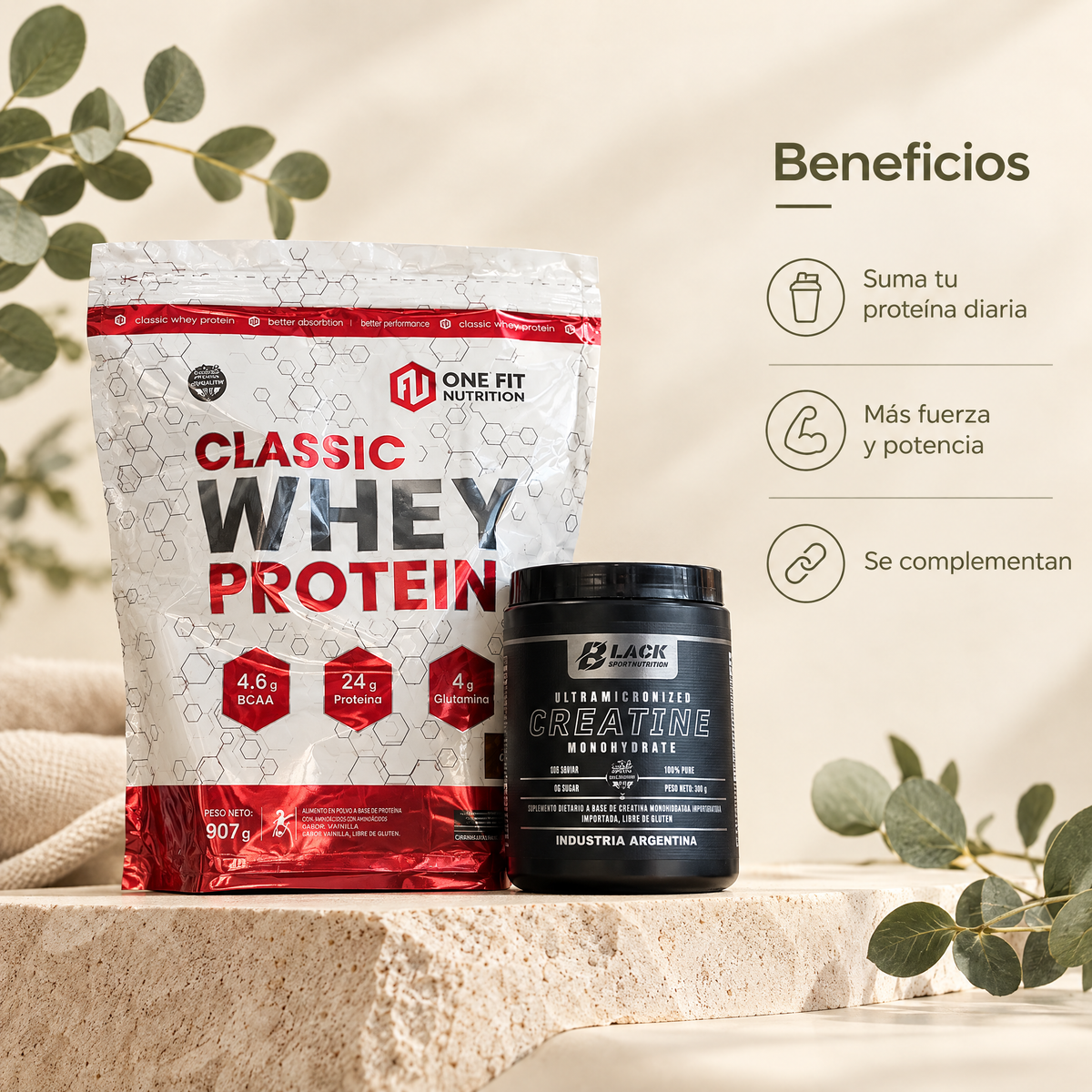Combo Proteina + Creatina - beneficios