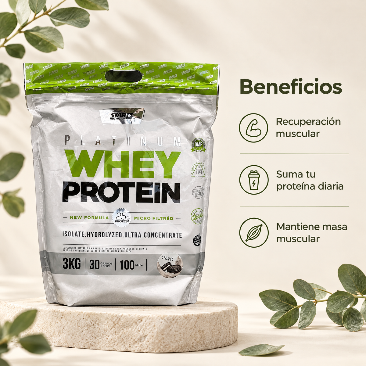 Platinum Whey Star - beneficios
