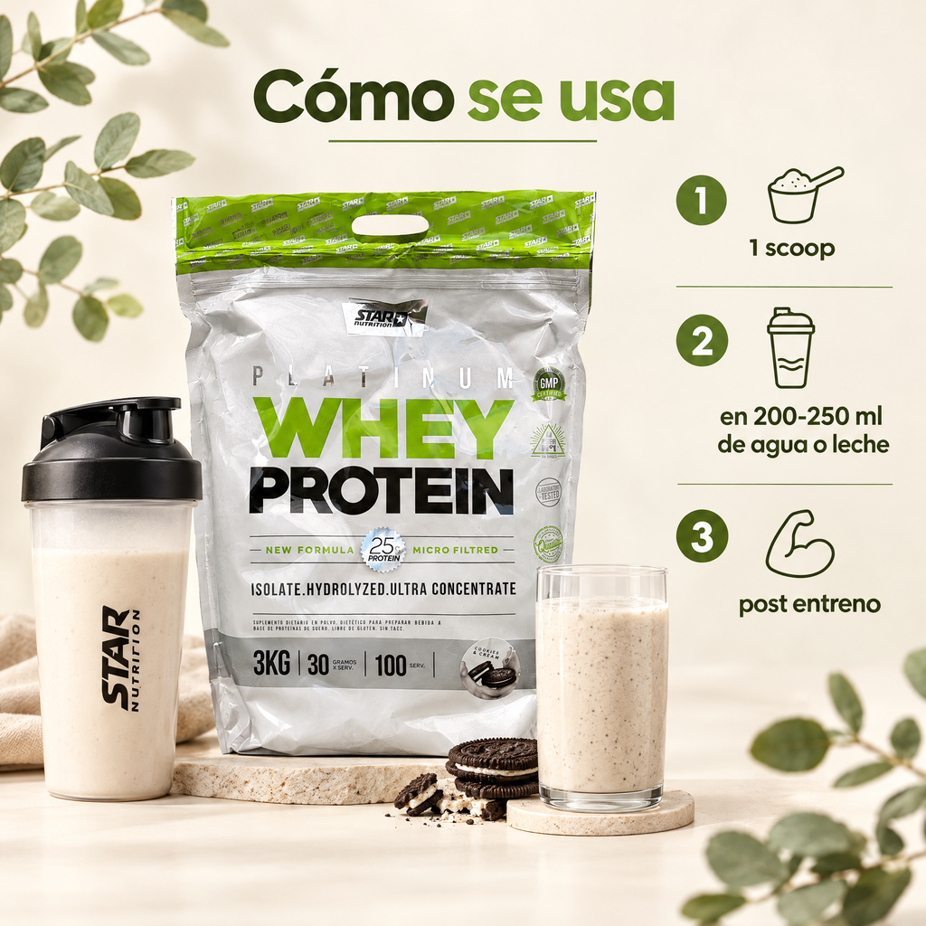 Platinum Whey Star - como se usa