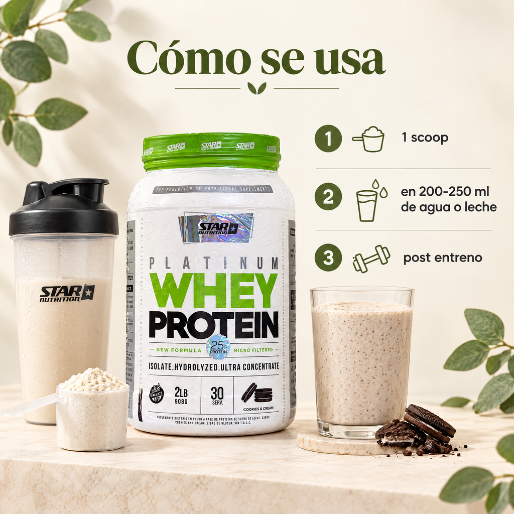 Platinum Whey Star 2 Lb - como se usa