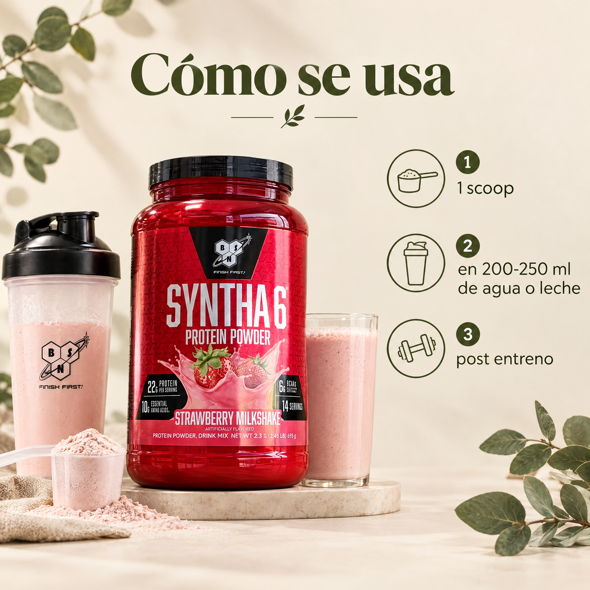 Syntha-6 BSN - como se usa