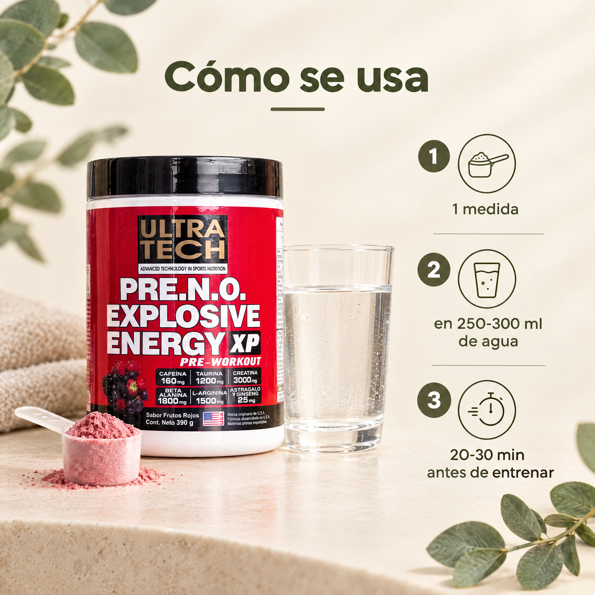 Pre N.O. Ultratech - como se usa