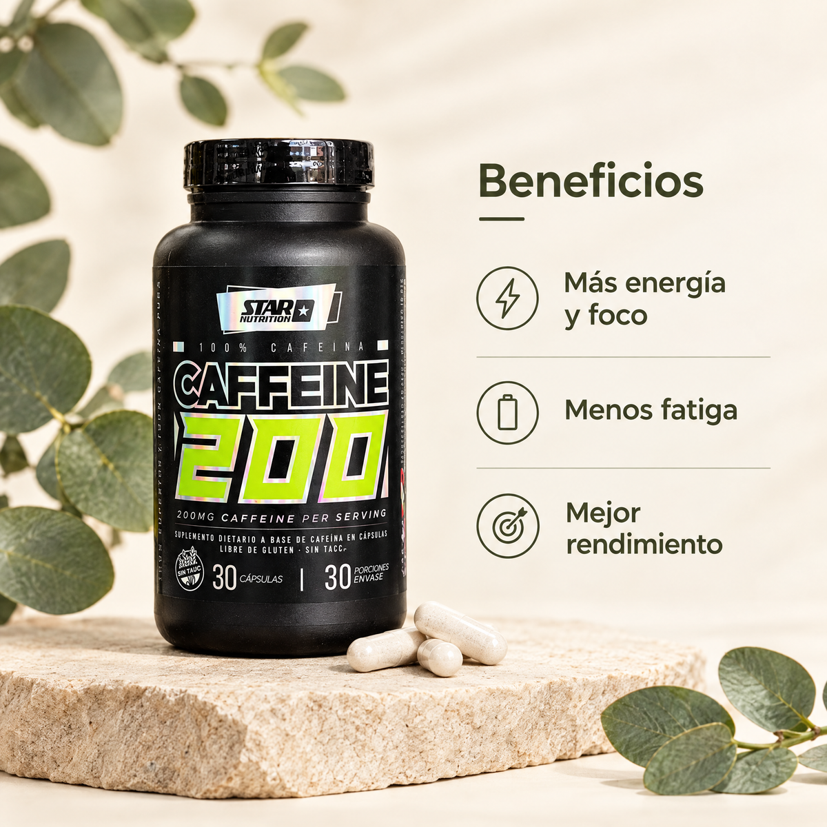Capsulas de Cafeina - beneficios