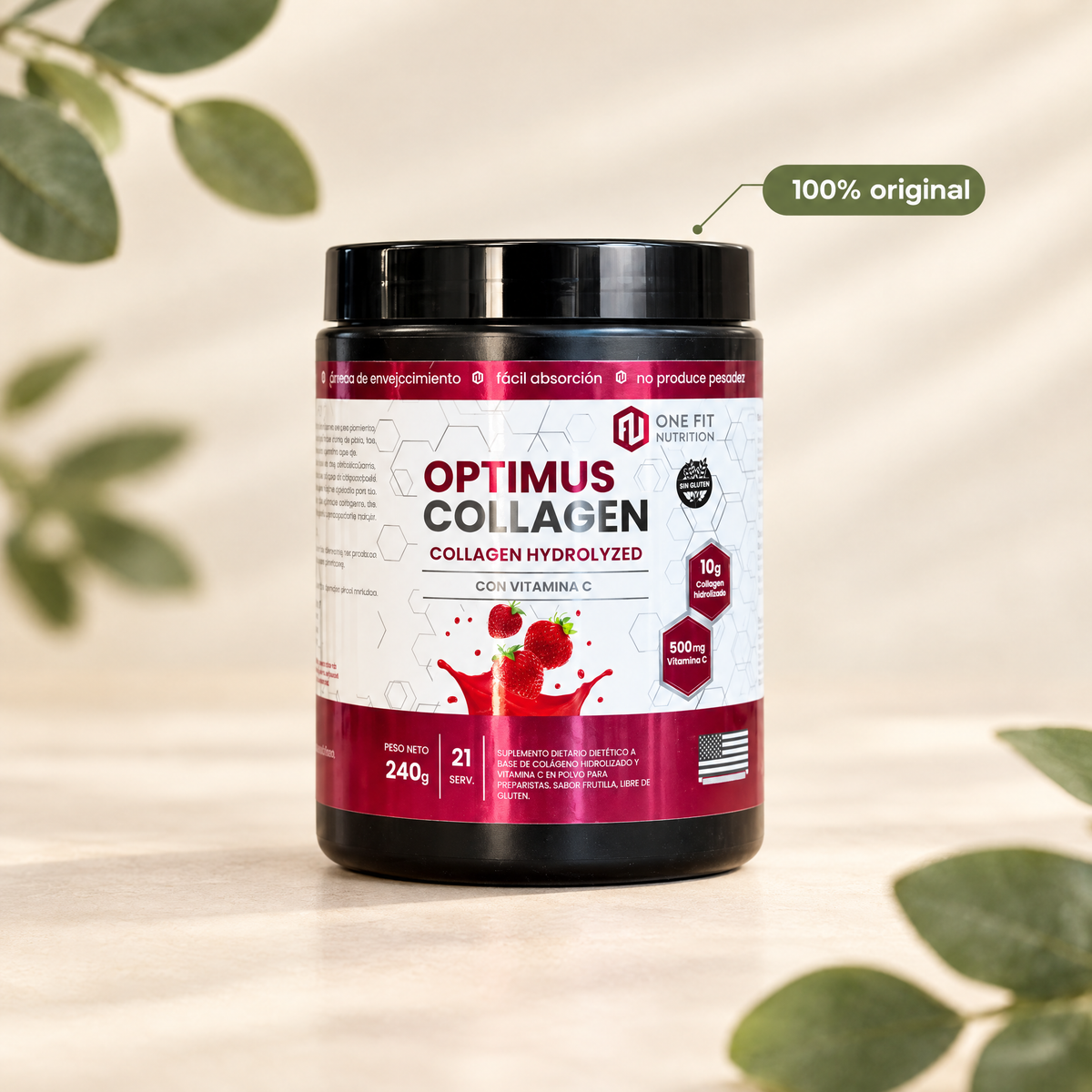 Optimus Collagen One Fit 240g - packshot premium