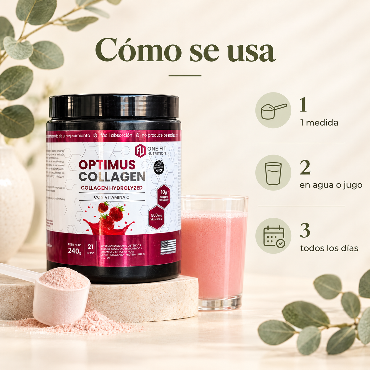 Optimus Collagen - como se usa