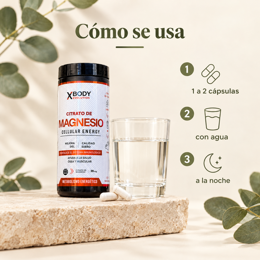 Citrato de Magnesio X-Body 120 - como se usa