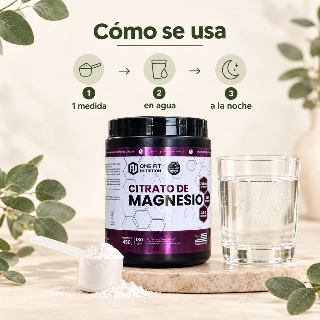 Citrato de Magnesio One Fit 450g - como se usa