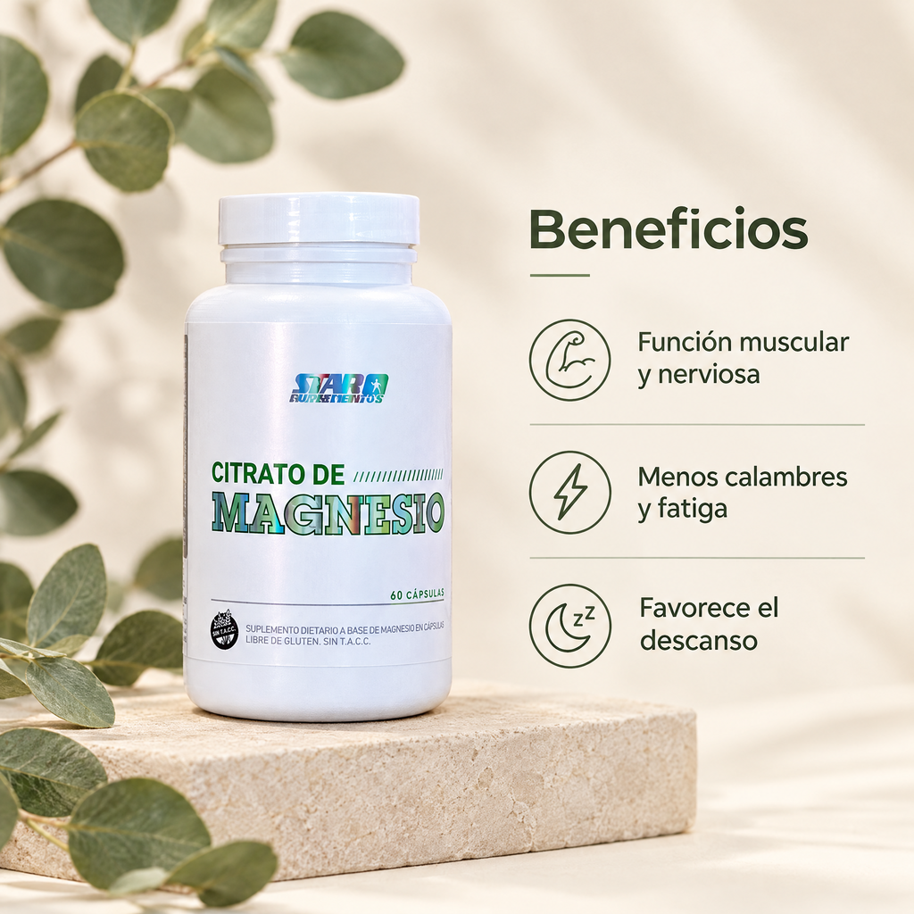 Citrato de Magnesio Star 60 - beneficios