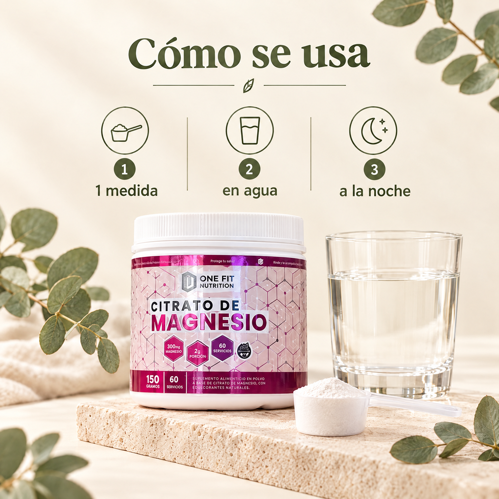 Citrato de Magnesio One Fit 150g - como se usa