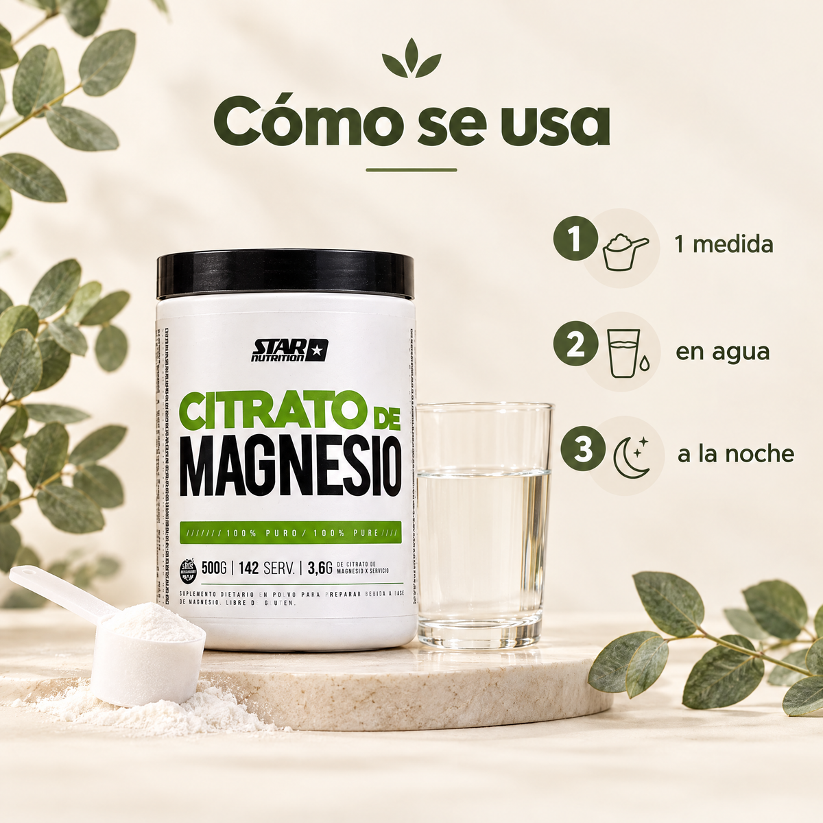 Citrato de Magnesio Star 500g - como se usa