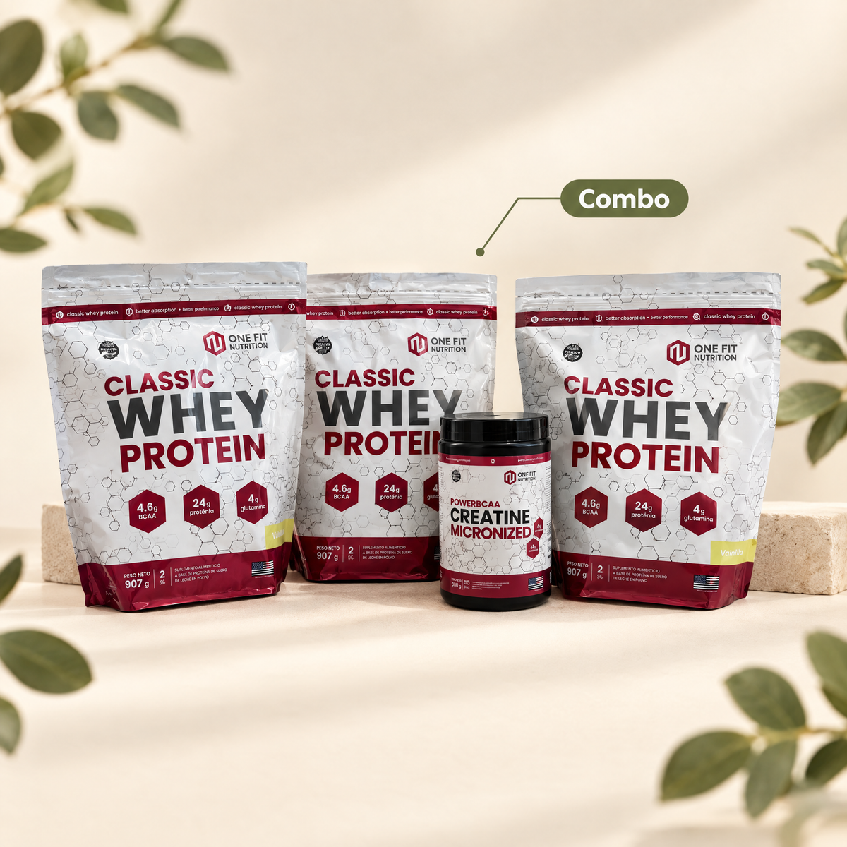 Combo Proteina + Creatina 3 meses One Fit - packshot