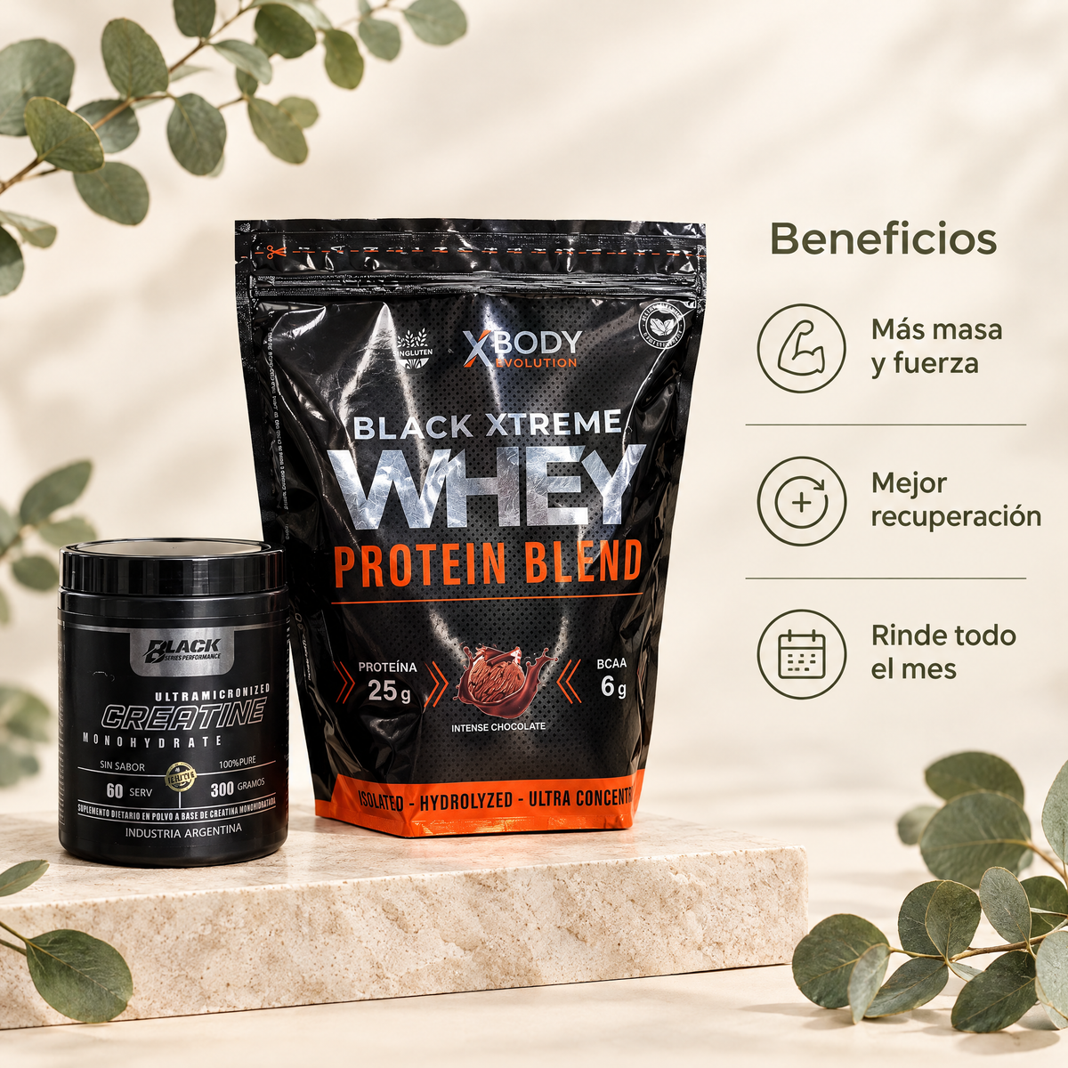Combo Proteina + Creatina - beneficios