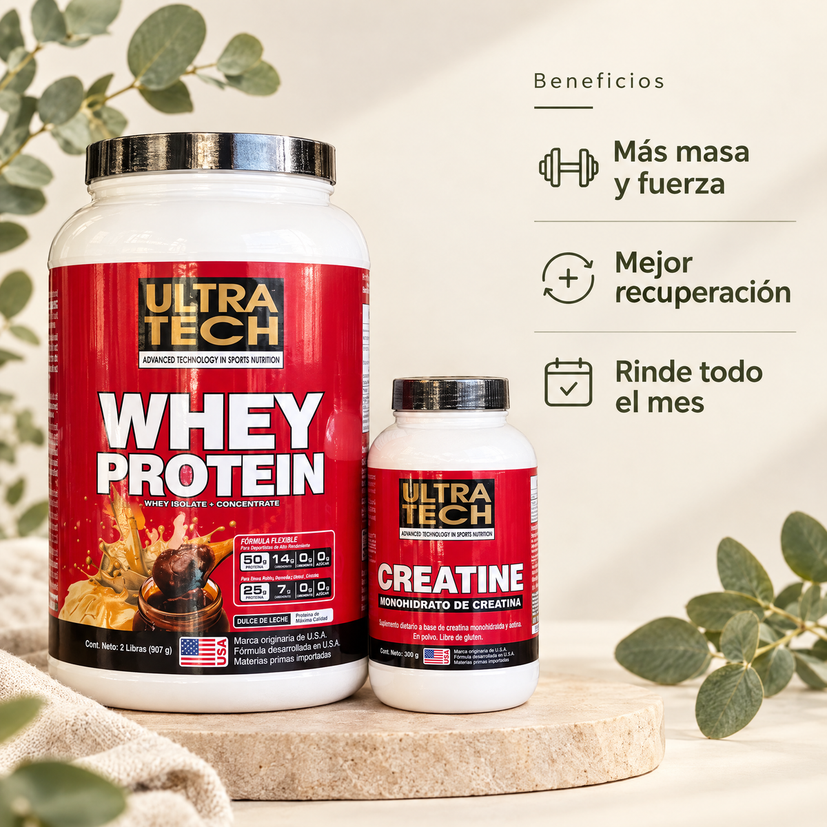 Combo Proteina + Creatina - beneficios