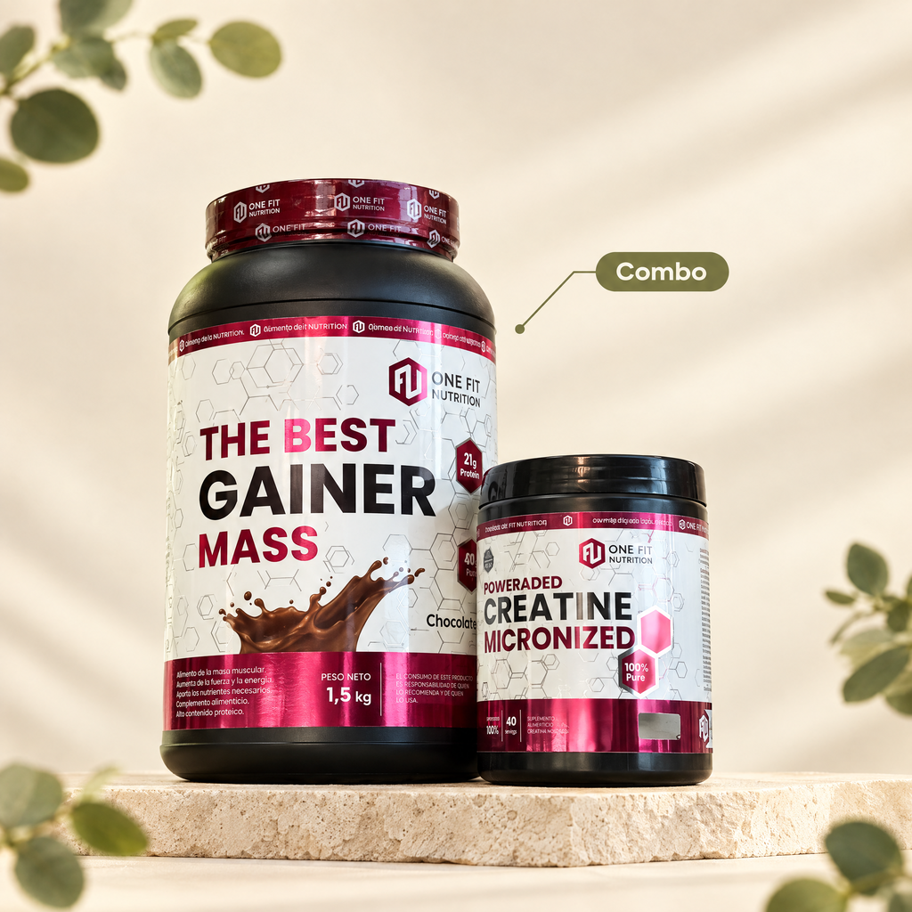Combo Best Gainer Mass + Creatina One Fit - packshot
