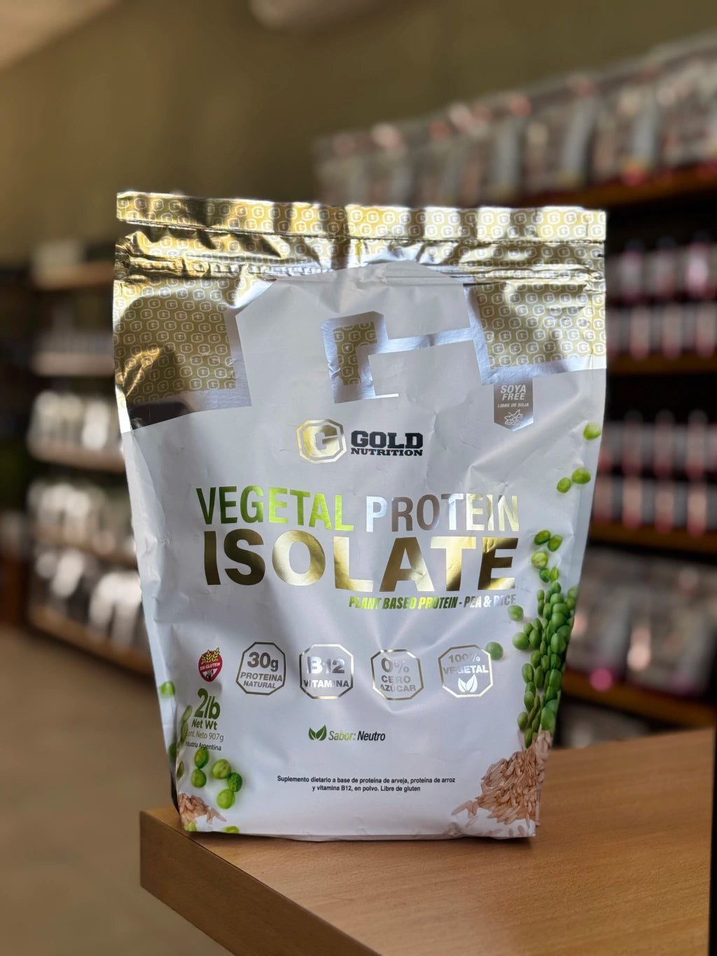 Proteína Vegetal Isolada Gold Nutrition 2 Lb