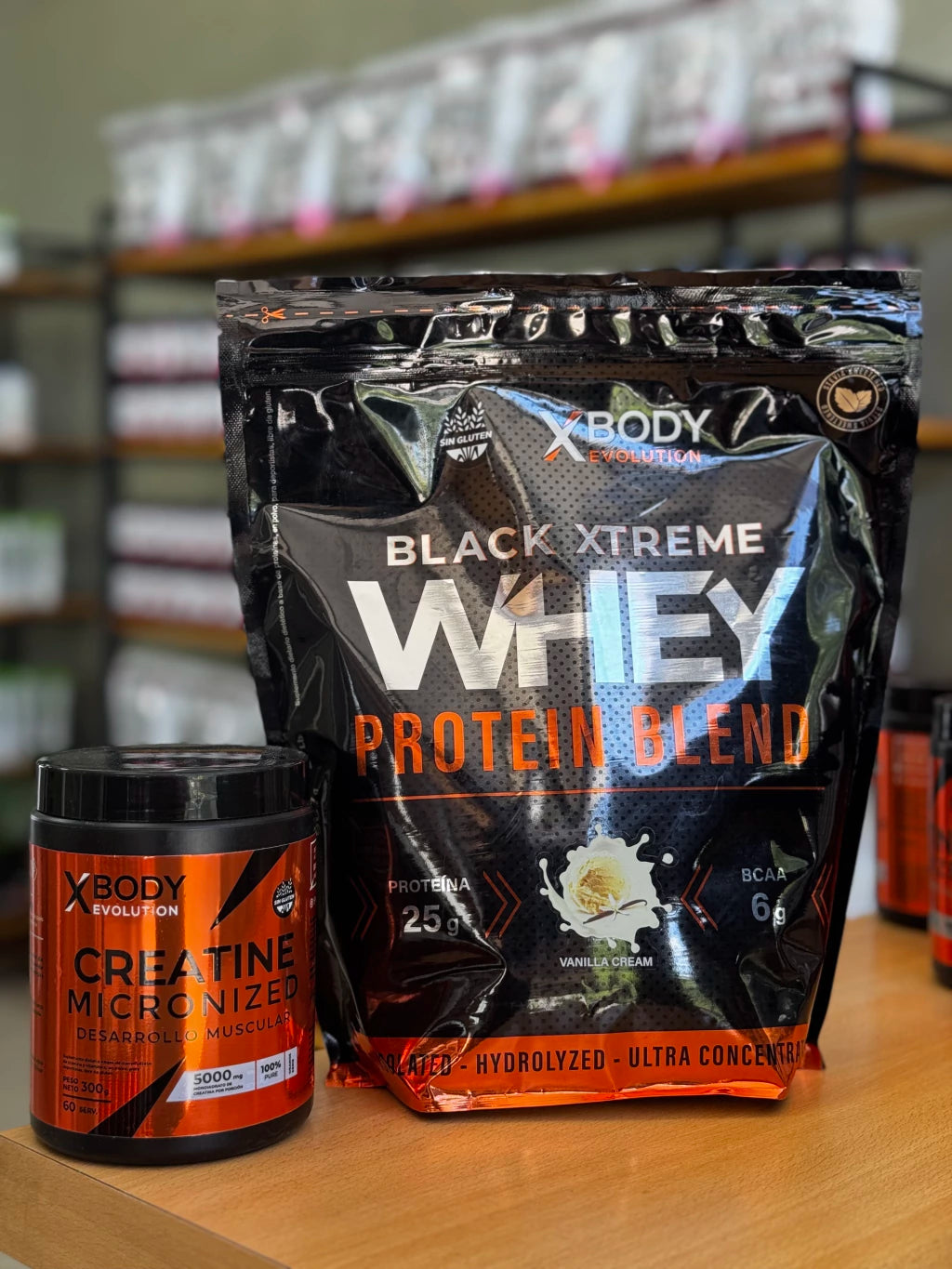 Combo Proteína 908 grs y Creatina 300 Grs X-Body